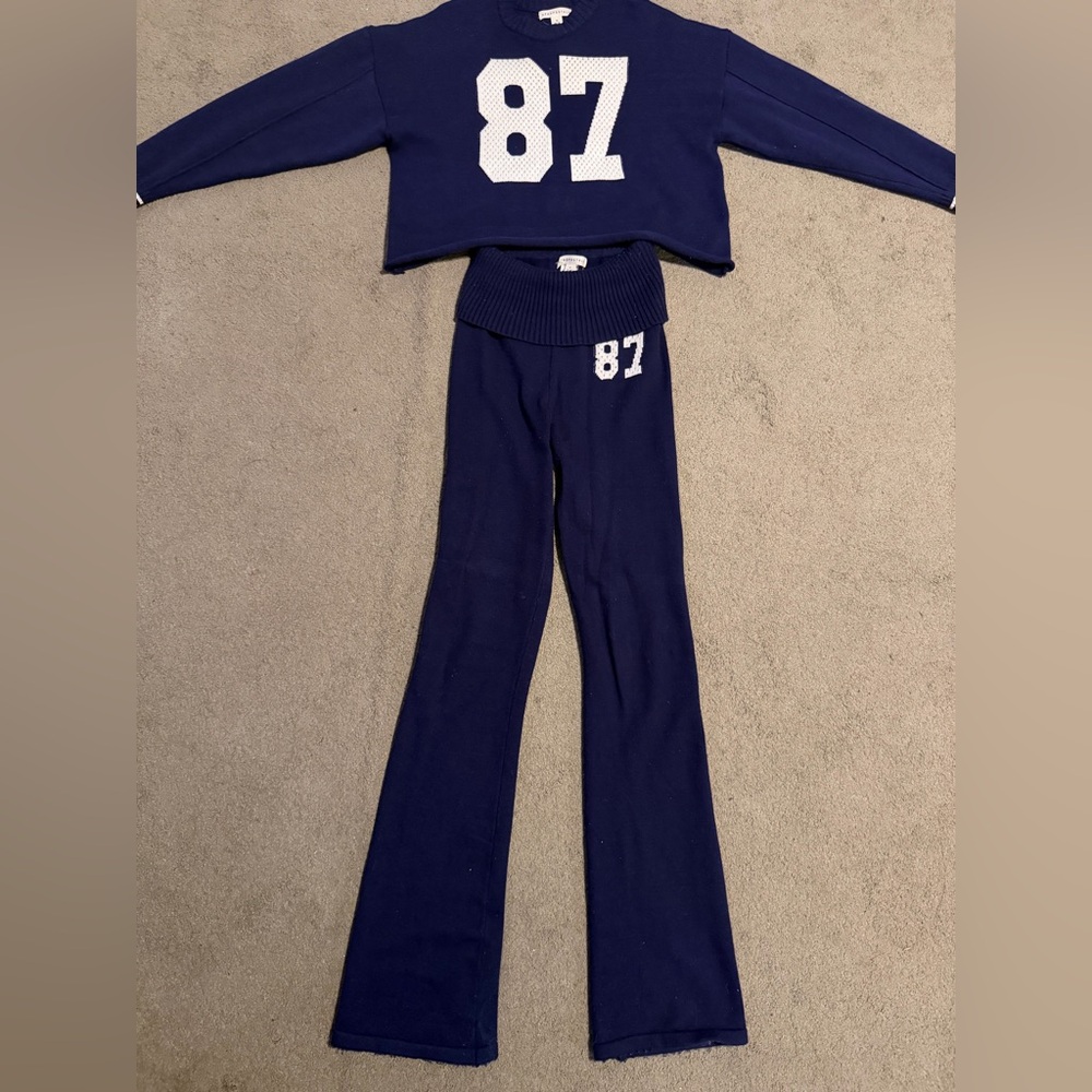 Navy Blue Two Piece